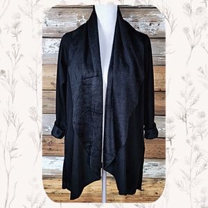 ⏰GONE 3/20!! DREW Anthropologie Black Open Front Jacket size Small
